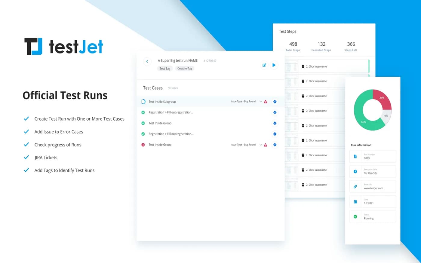 TestJet — screenshot